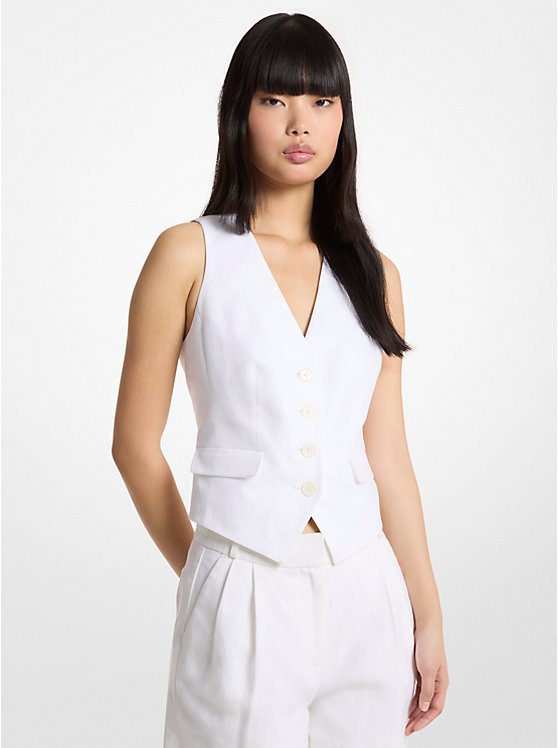 Premium Linen and Cotton Vest for Comfort