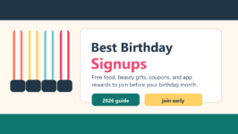 Best birthday signups 2026 rewards calendar with free food gifts coupons and app perks