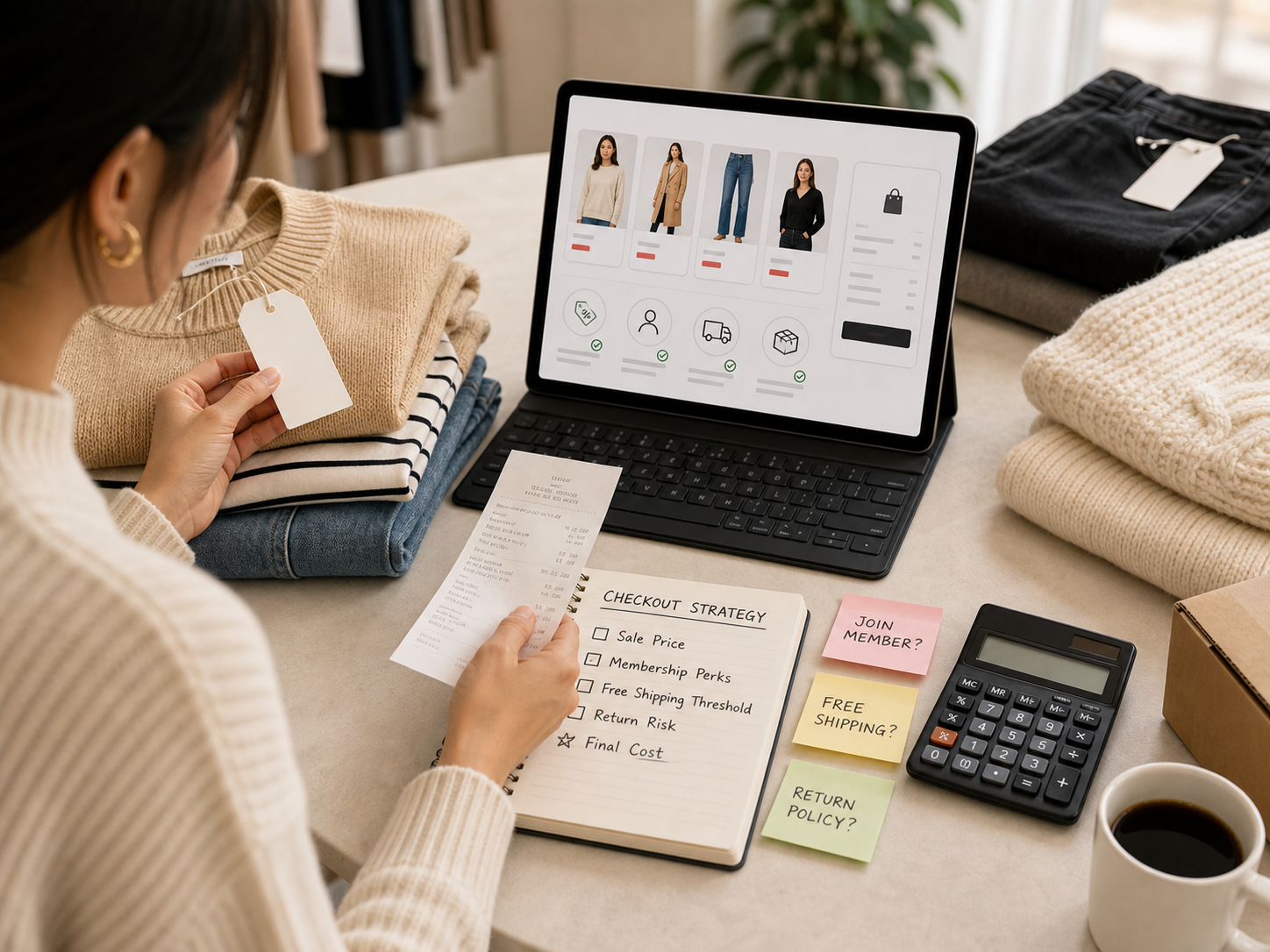 H&M Hacks: 15 Smart Ways to Save More on Every Order 3 H&M checkout strategy with sale price membership perks free shipping return risk and final cost checklist